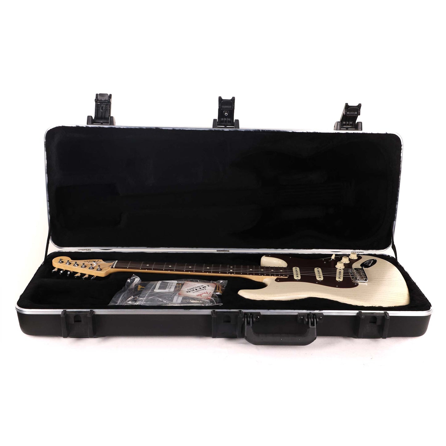 Fender FSR American Stratocaster Rustic Ash Olympic White 2013