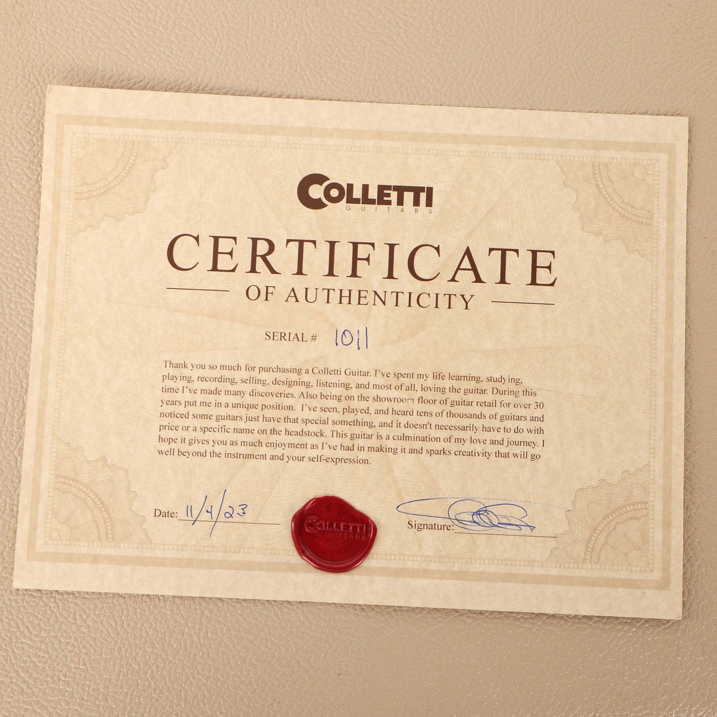 Colletti Guitars Speed of Sound Roasted Pine Single-Humbucker Hardtail 2023