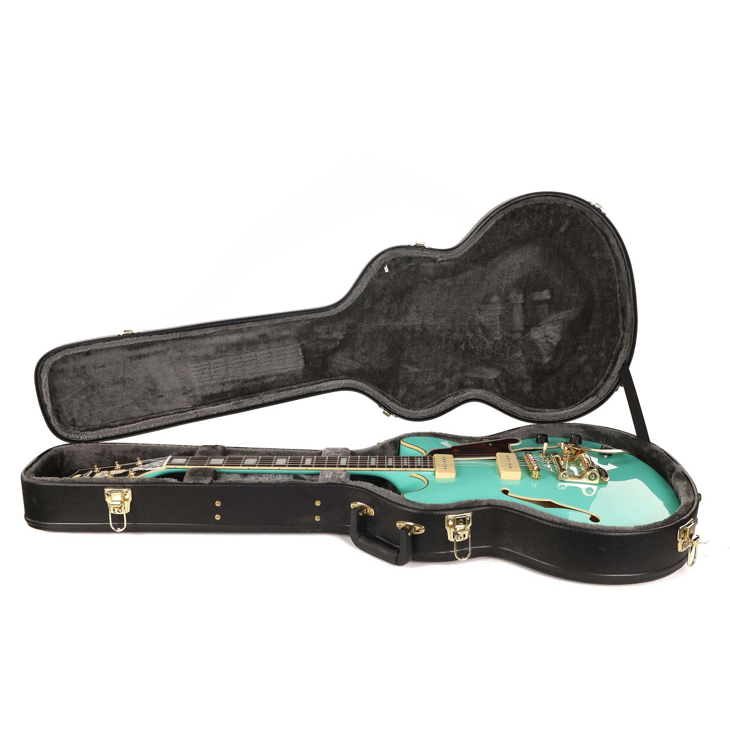 D'Angelico Excel DC Shoreline Semi-Hollow Bigsby Surf Green 2017