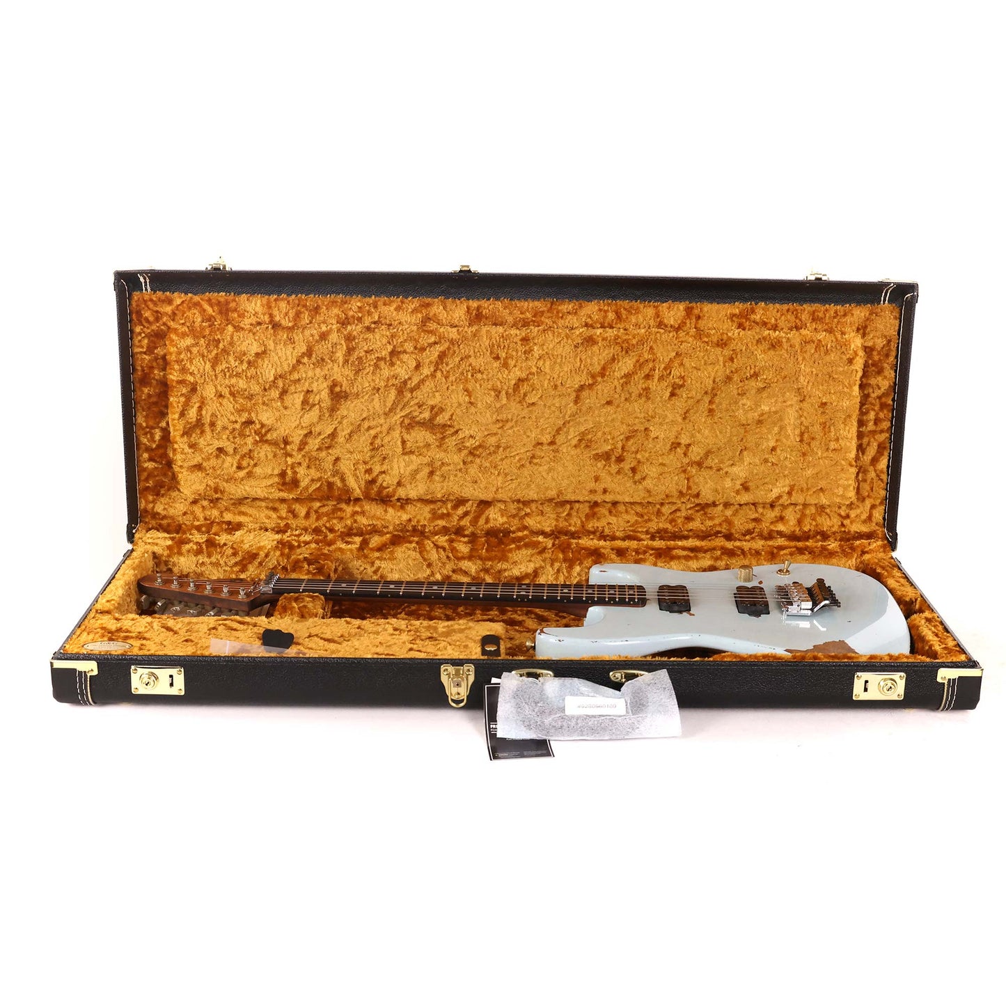 Charvel Custom Shop Music Zoo Nitro Aged Koa San Dimas Sonic Blue Masterbuilt Pat Campolattano