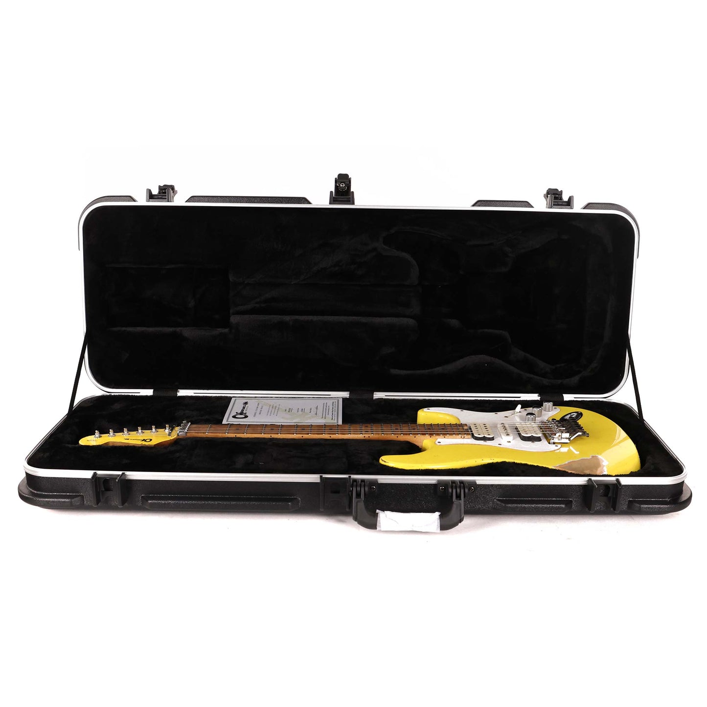 Charvel Custom Shop So-Cal 24-Fret HSH Graffiti Yellow Masterbuilt Pat Campolattano