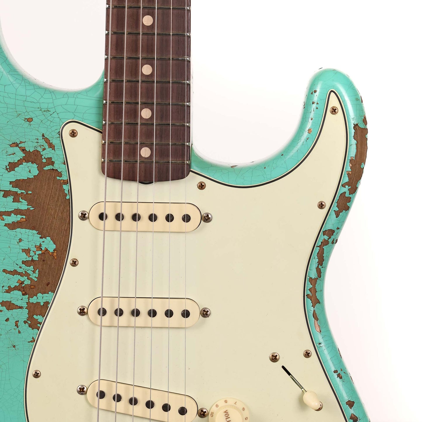 Fender Custom Shop Dual Mag II Stratocaster Super Heavy Relic Aged Seafoam Green