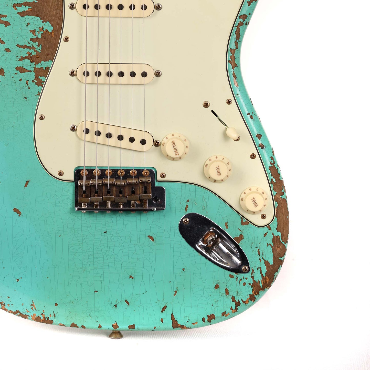 Fender Custom Shop Dual Mag II Stratocaster Super Heavy Relic Aged Seafoam Green