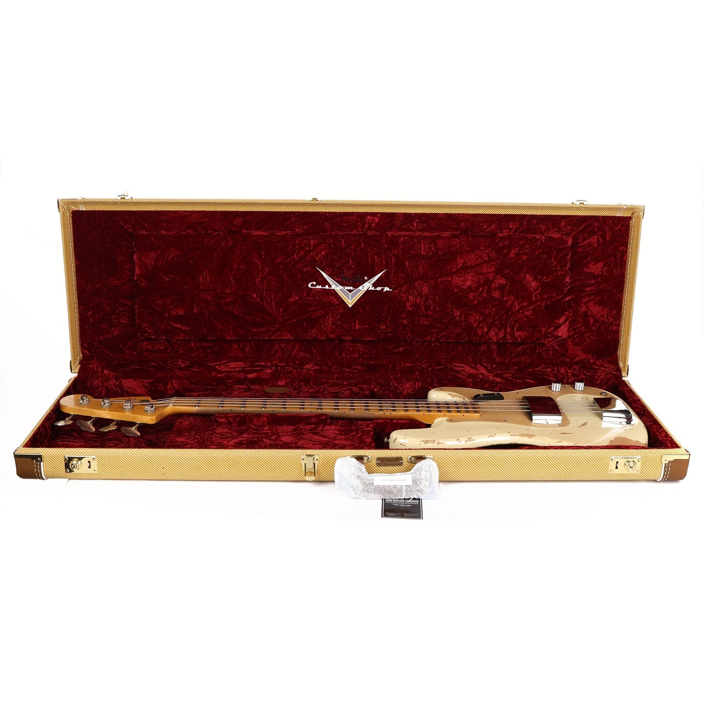 Fender Custom Shop 1958 Precision Bass Heavy Relic Vintage White 2023