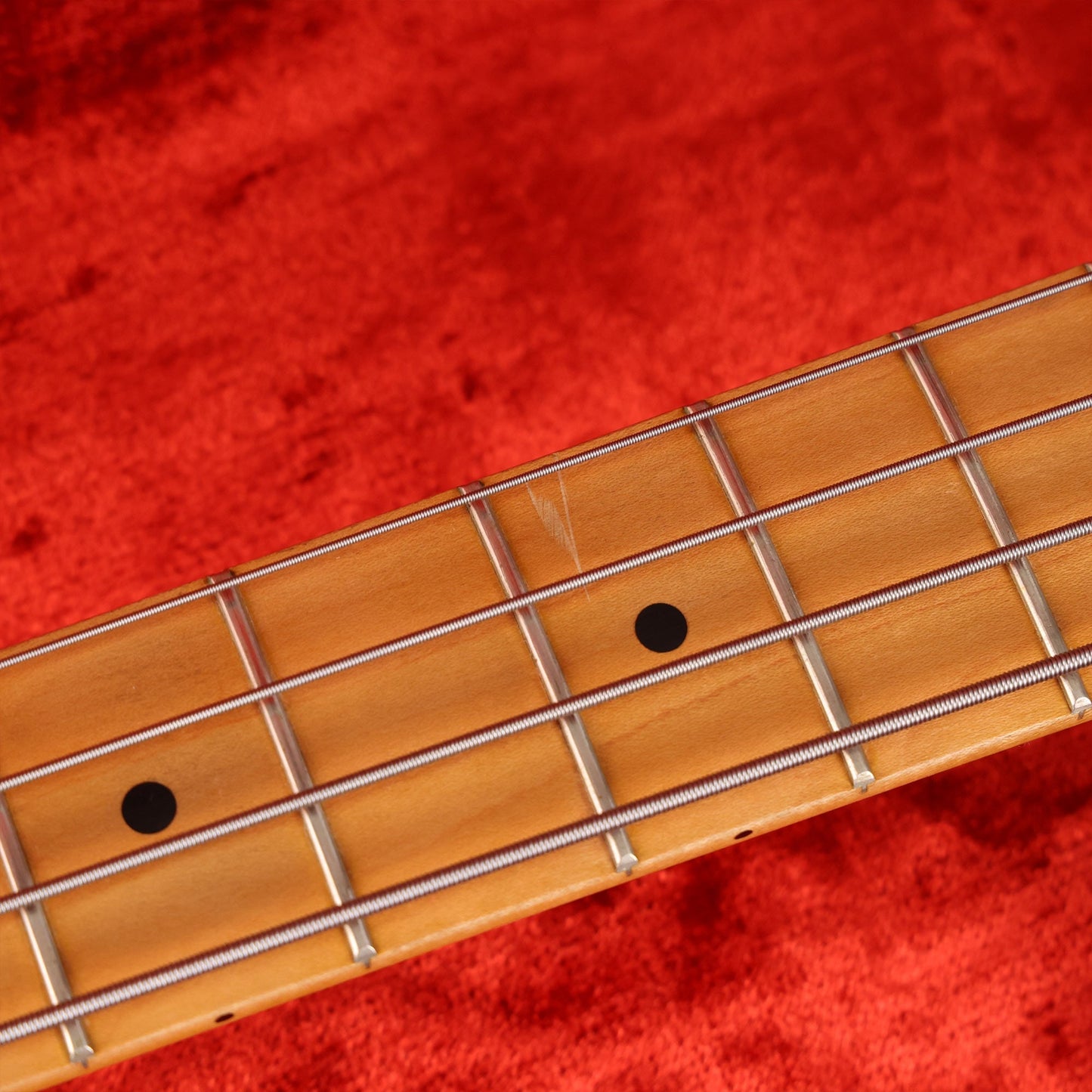 1981 Charvel Pre-Pro Bass Birdseye Maple Transparent Red