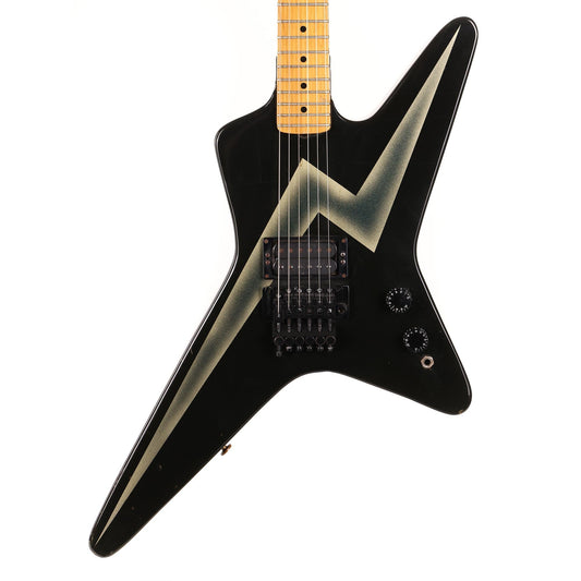 1980s Kramer Voyager Black with Lightning Bolt