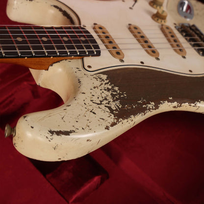 Fender Custom Shop 1960 Stratocaster Ultimate Relic Masterbuilt Jason Smith Aged Olympic White