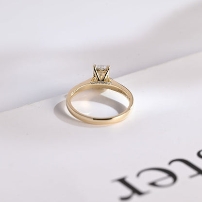 Stunning 1.5 - 2.5 CT Cushion Moissanite Engagement Ring with Hidden Halo Design 5