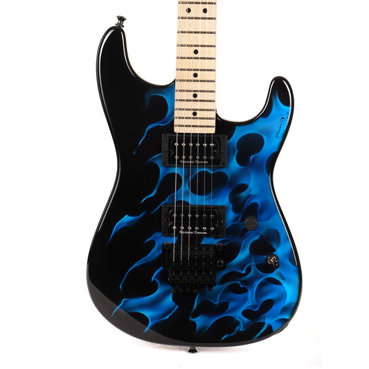 Charvel USA San Dimas Style 1 HH Flame Graphic Blue 2010