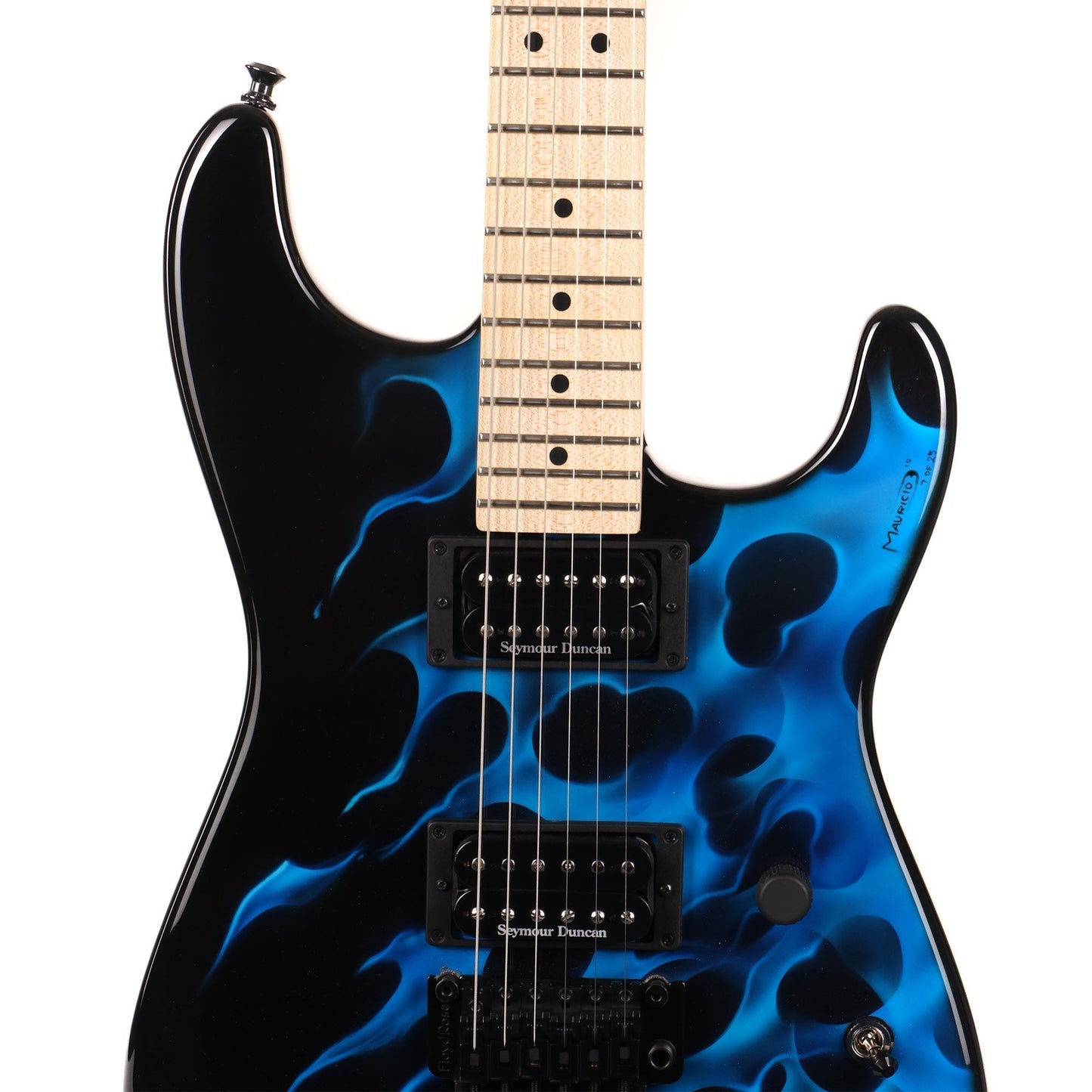 Charvel USA San Dimas Style 1 HH Flame Graphic Blue 2010