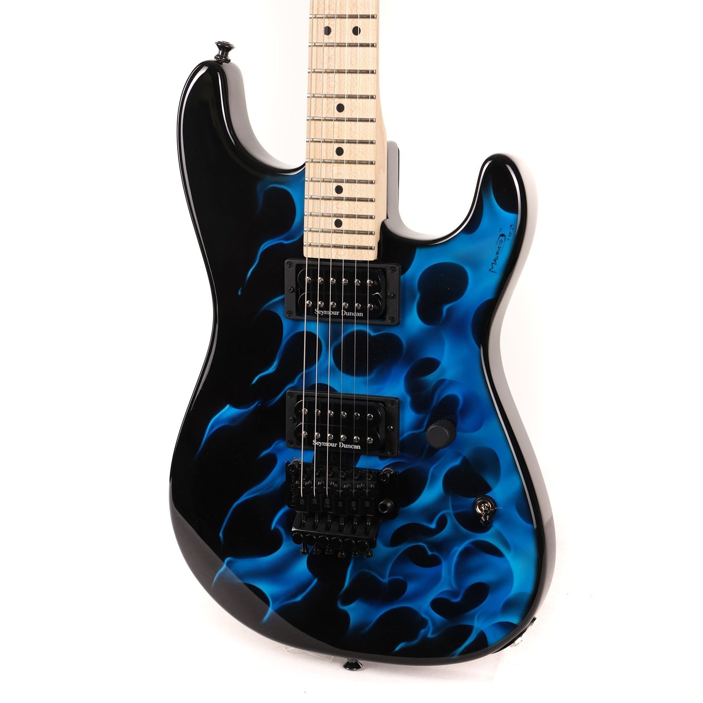 Charvel USA San Dimas Style 1 HH Flame Graphic Blue 2010