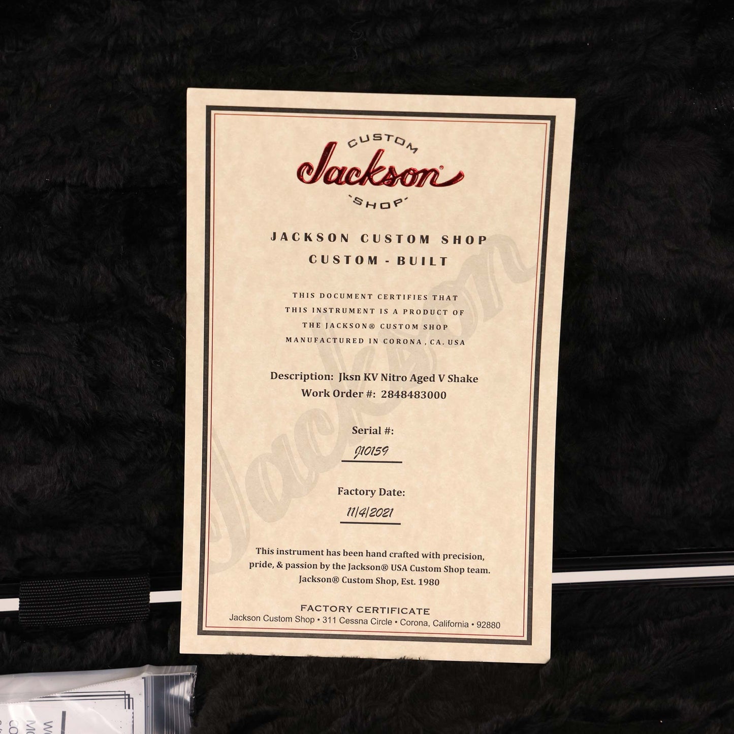 Jackson Custom Music Zoo Nitro Aged King V Vanilla Shake 2021