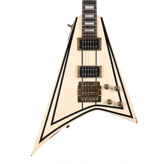 1983 Jackson RR 'Short Wing' Guitar White with Black Pinstripes