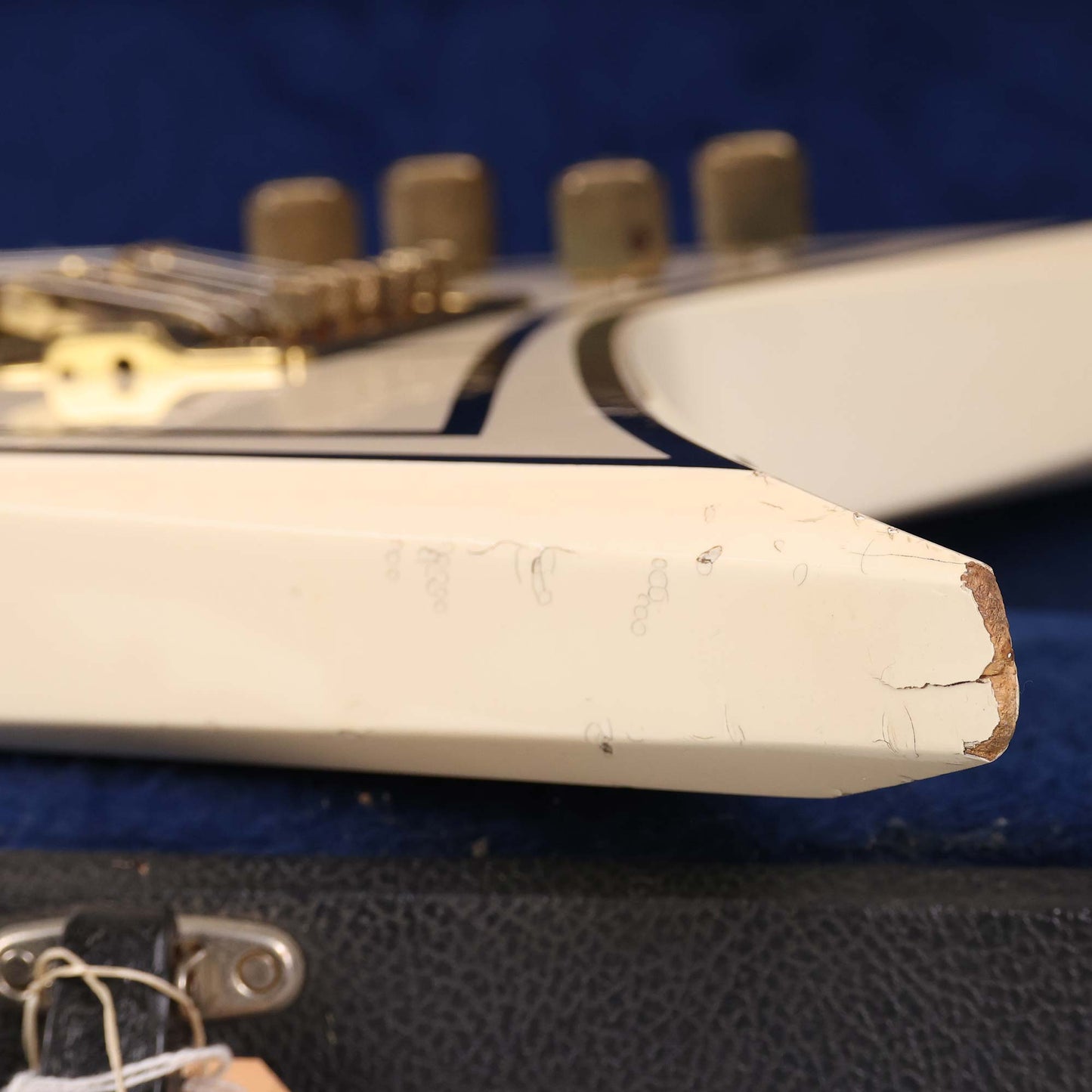 1983 Jackson RR 'Short Wing' Guitar White with Black Pinstripes