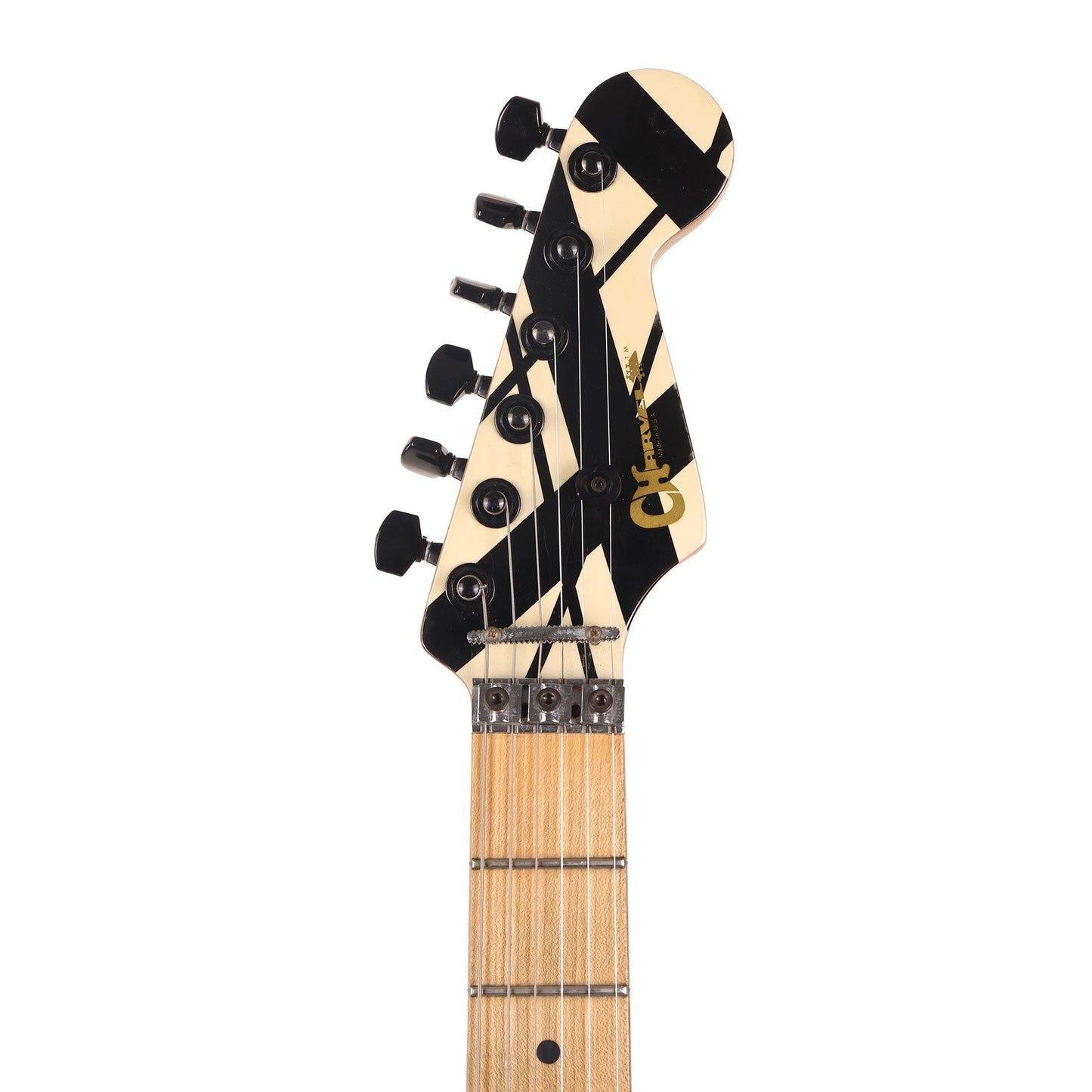 1983 Charvel Black and White Striped Guitar