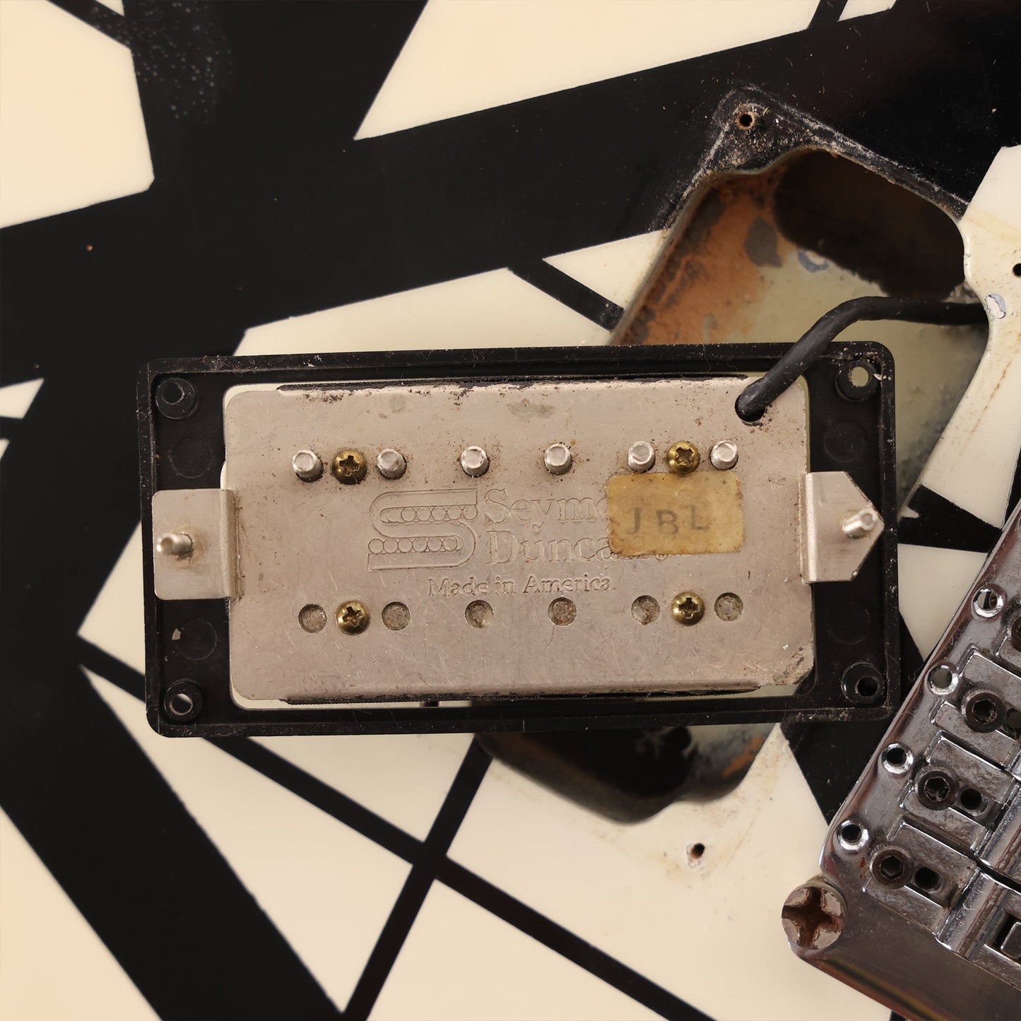 1983 Charvel Black and White Striped Guitar