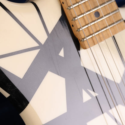 1983 Charvel Black and White Striped Guitar