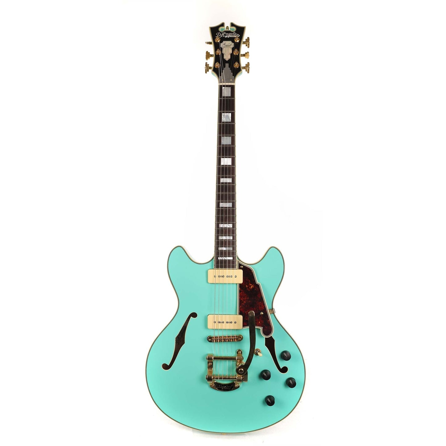 D'Angelico Excel DC Shoreline Semi-Hollow Bigsby Surf Green 2017