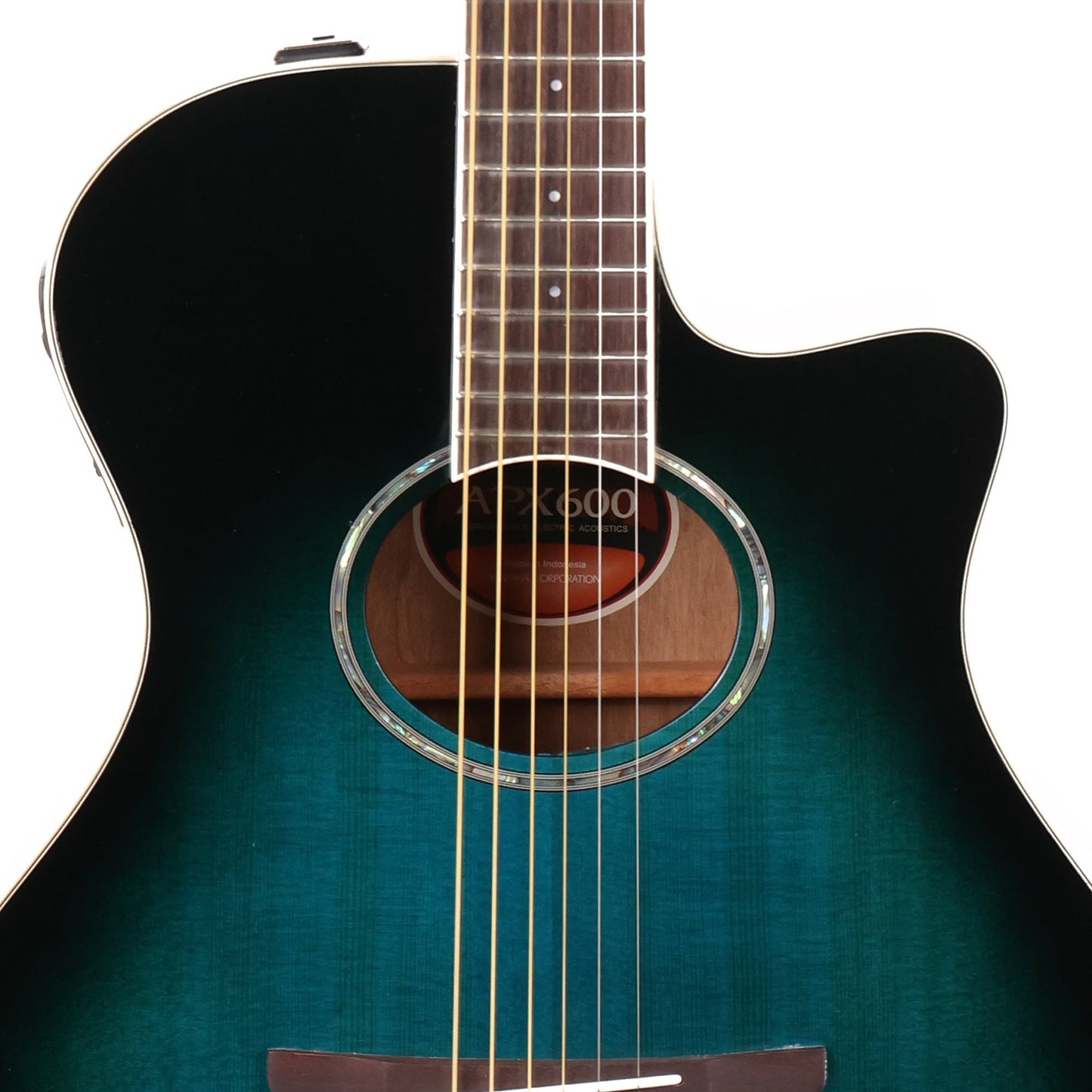 Yamaha APX600 Acoustic Electric Guitar Oriental Blue Burst
