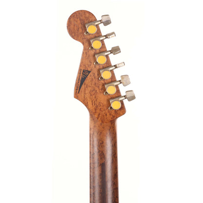Charvel Custom Shop San Dimas Nitro Aged Roasted Mahogany Black over Daphne Blue Masterbuilt