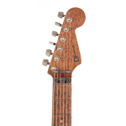 Charvel Custom Shop San Dimas Nitro Aged Roasted Mahogany Black over Daphne Blue Masterbuilt