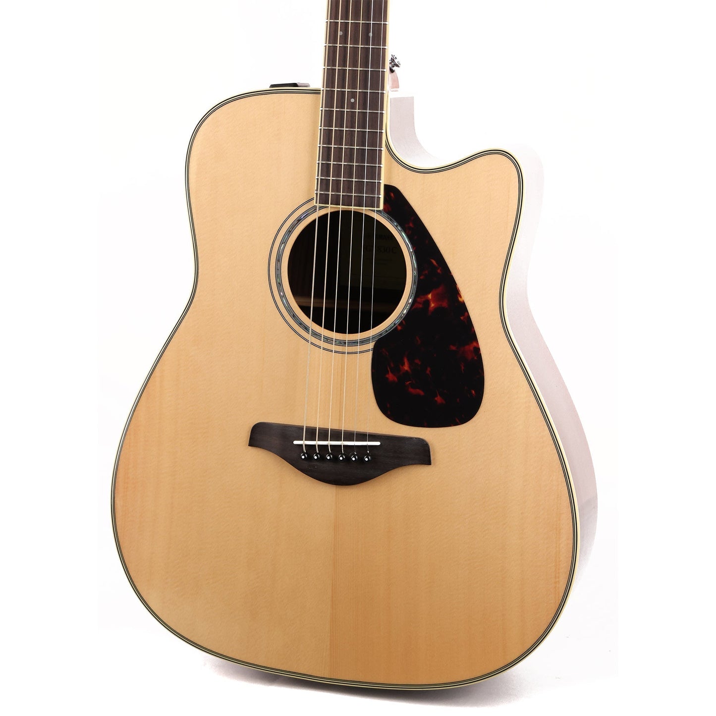 Yamaha FGX830C Dreadnought Cutaway Acoustic-Electric Natural