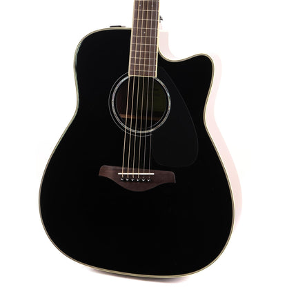 Yamaha FGX830C Dreadnought Cutaway Acoustic-Electric Black