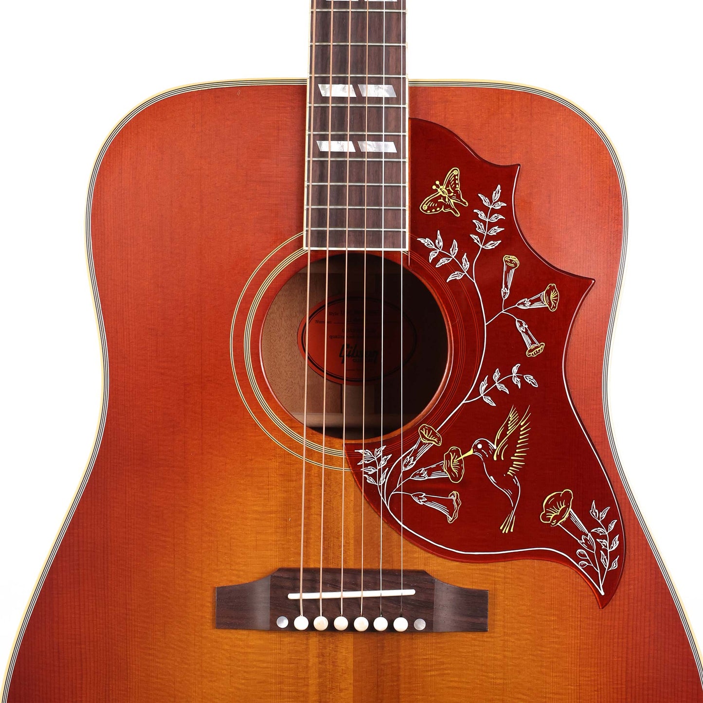 Gibson 1960 Hummingbird Fixed Bridge Heritage Cherry Sunburst