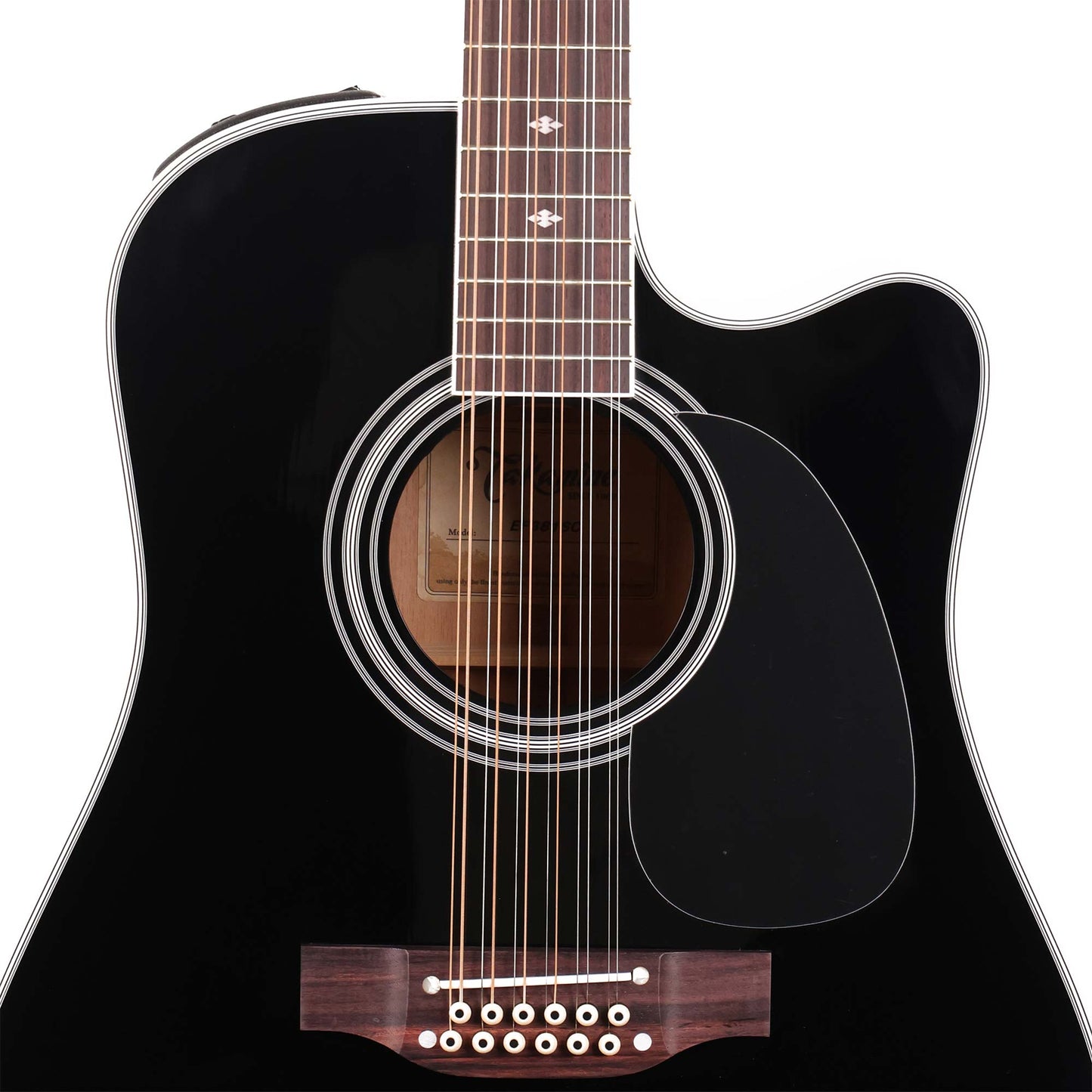 Takamine EF381SC 12-String Dreadnought Acoustic-Electric Black