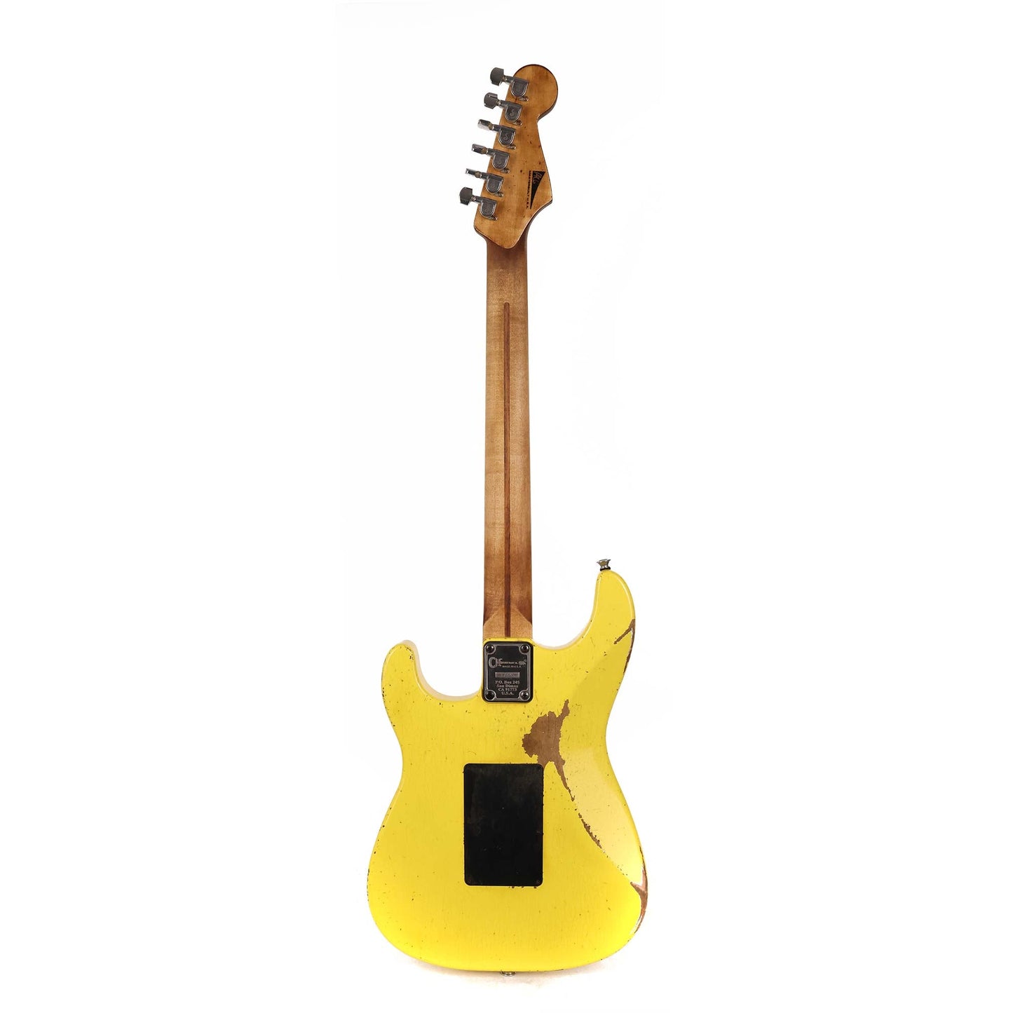 Charvel Custom Shop So-Cal 24-Fret HSH Graffiti Yellow Masterbuilt Pat Campolattano