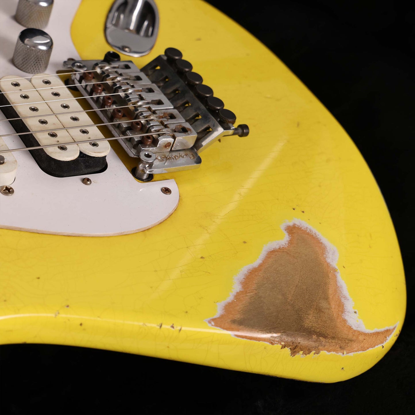 Charvel Custom Shop So-Cal 24-Fret HSH Graffiti Yellow Masterbuilt Pat Campolattano