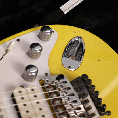 Charvel Custom Shop So-Cal 24-Fret HSH Graffiti Yellow Masterbuilt Pat Campolattano