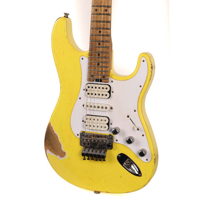 Charvel Custom Shop So-Cal 24-Fret HSH Graffiti Yellow Masterbuilt Pat Campolattano