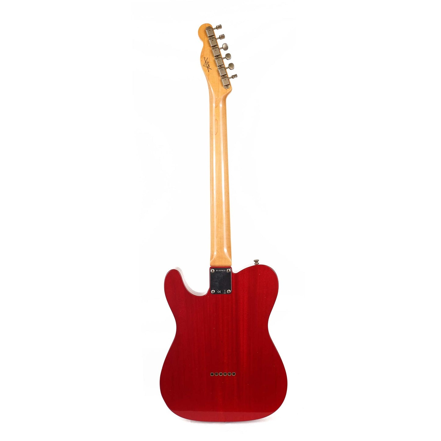 Fender Custom Shop 1963 Telecaster Mahogany Body Journeyman Relic Crimson Transparent 2023