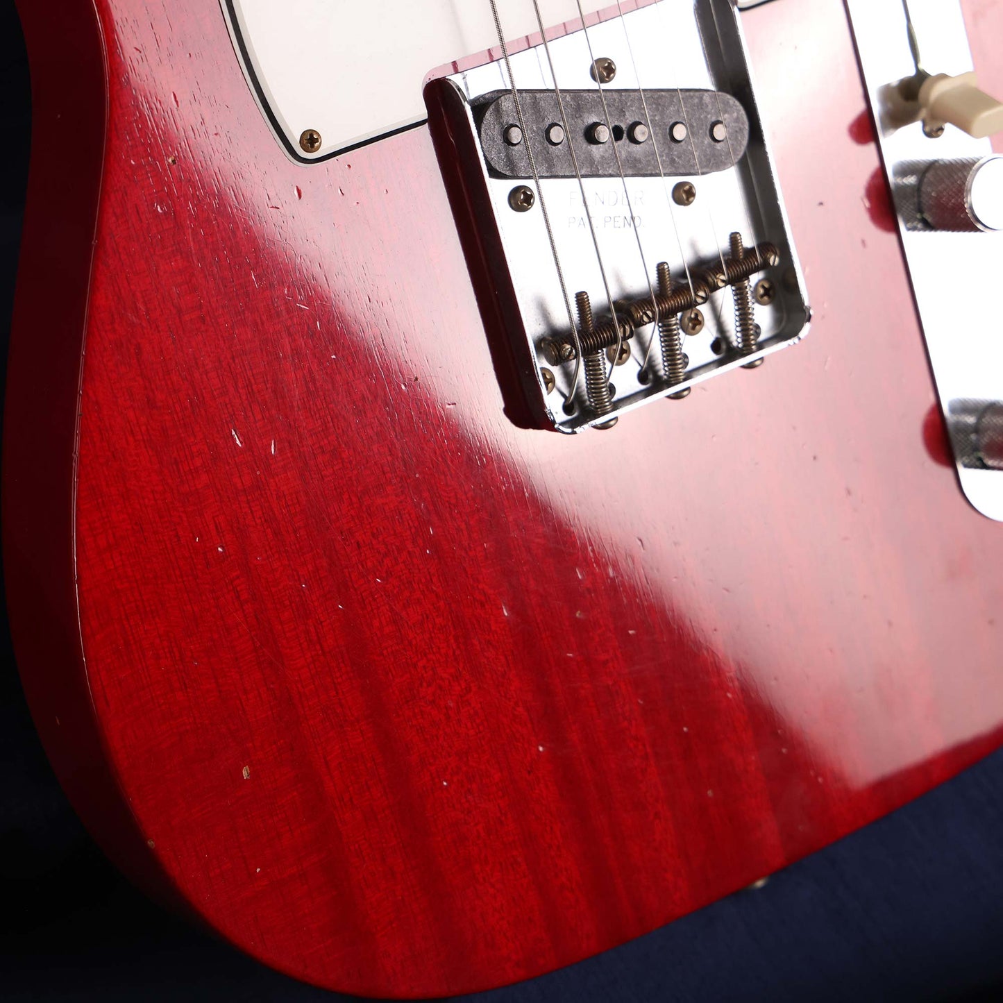 Fender Custom Shop 1963 Telecaster Mahogany Body Journeyman Relic Crimson Transparent 2023