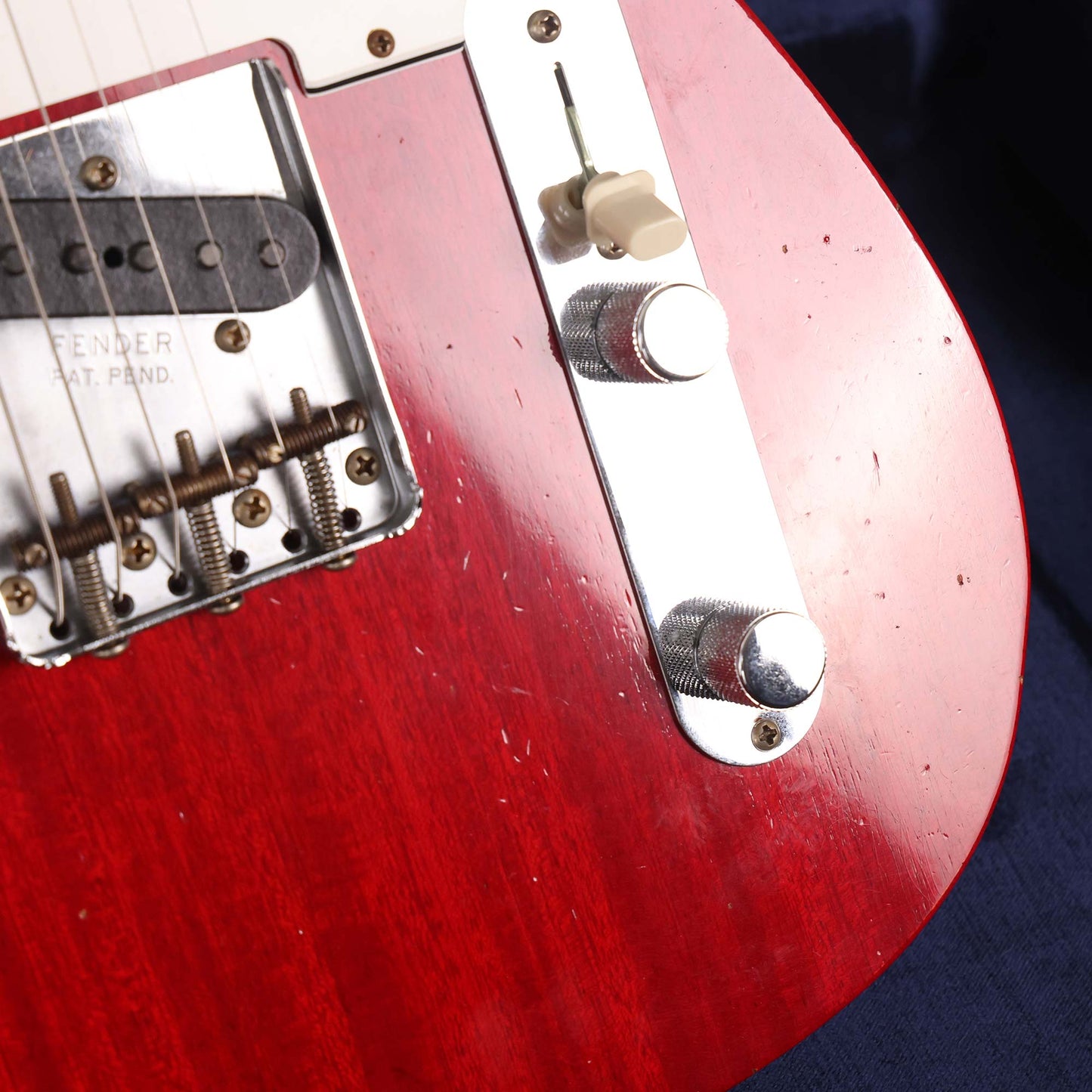 Fender Custom Shop 1963 Telecaster Mahogany Body Journeyman Relic Crimson Transparent 2023