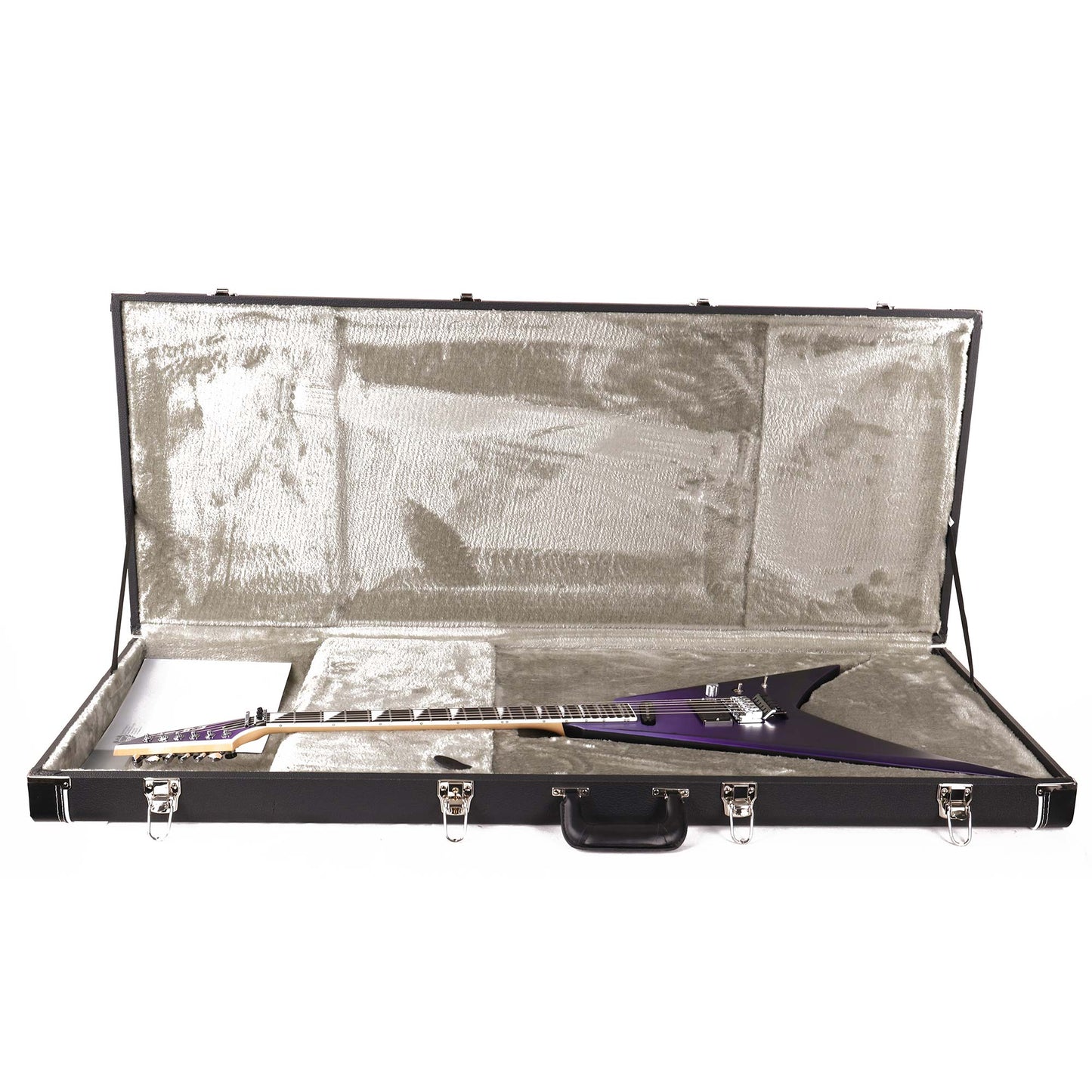 ESP E-II Alexi Laiho Ripped Signature Guitar Purple Fade Satin with Ripped Pinstripes