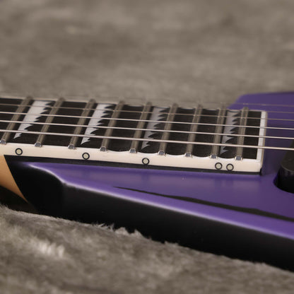 ESP E-II Alexi Laiho Ripped Signature Guitar Purple Fade Satin with Ripped Pinstripes
