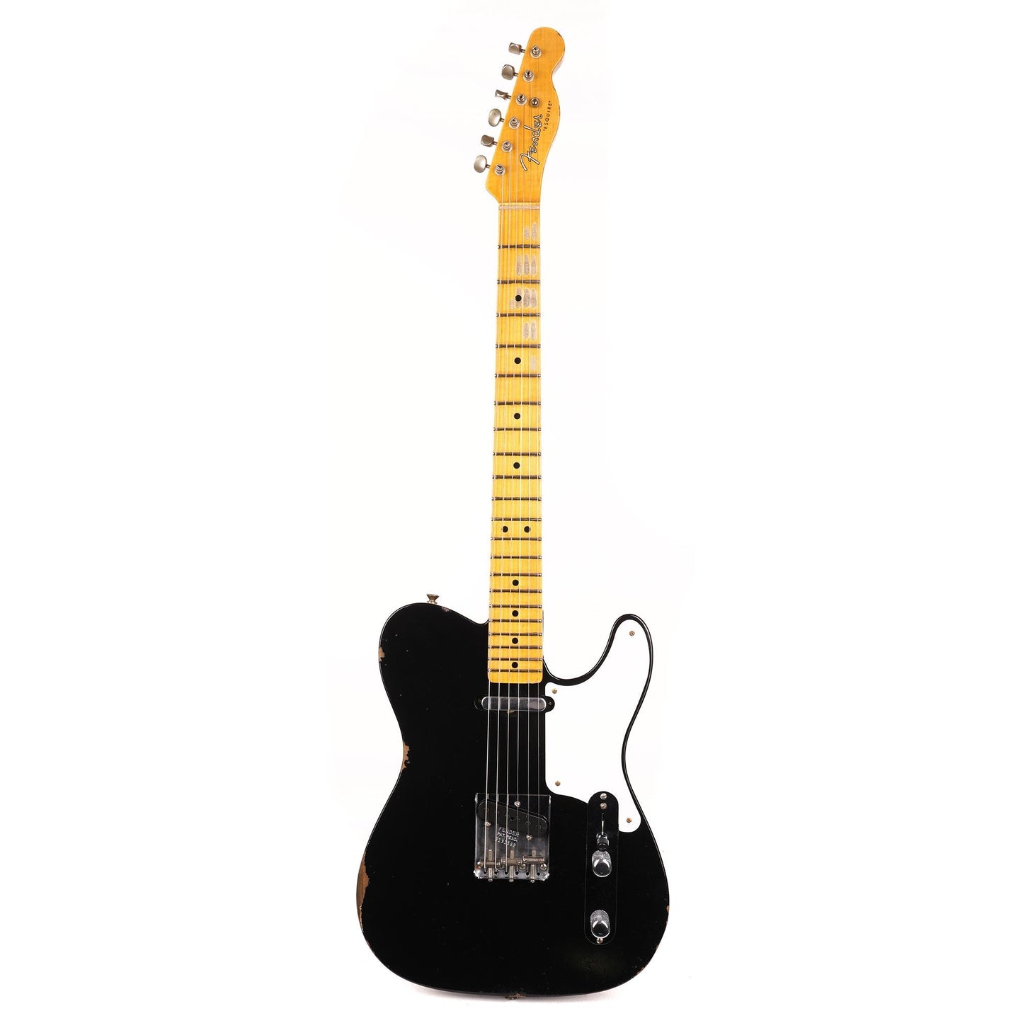 Fender Custom Shop Roasted Pine Double Esquire Relic Faded Aged Black 2023