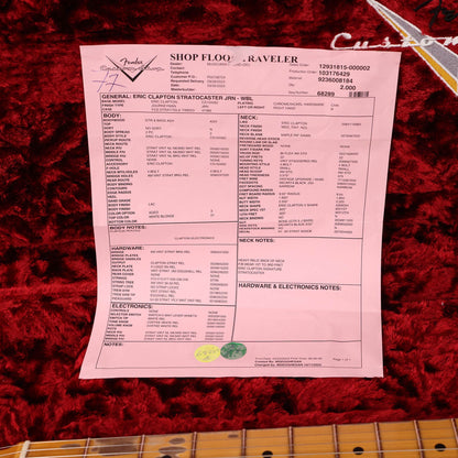 Fender Custom Shop Eric Clapton Stratocaster Journeyman Relic White Blonde 2023
