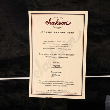 Jackson Custom Shop RR1 Rhoads Lightning Sky Graphic