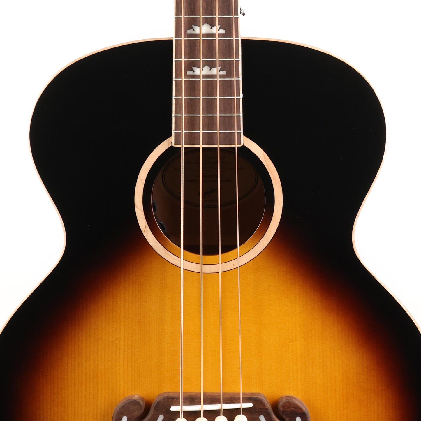 Epiphone El Capitan J-200 Studio Acoustic-Electric Bass Aged Vintage Sunburst Used