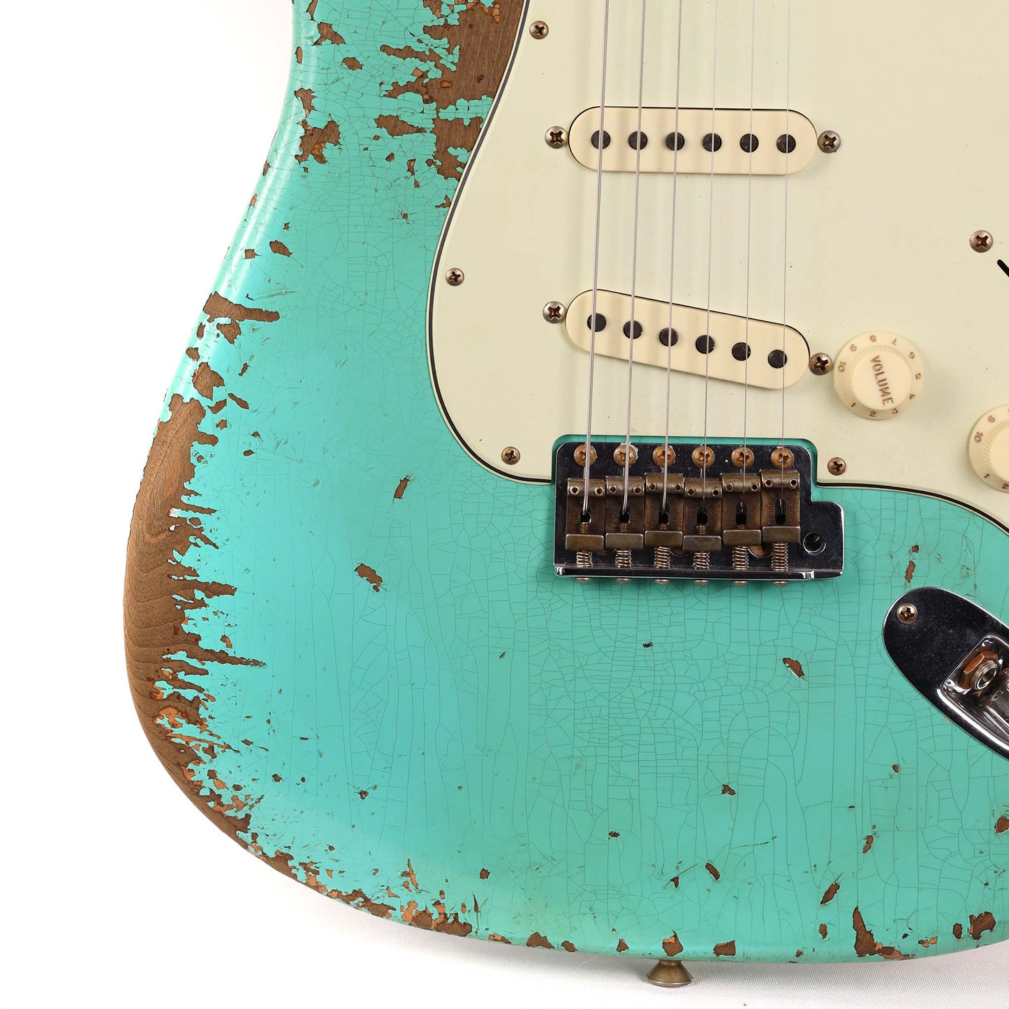 Fender Custom Shop Dual Mag II Stratocaster Super Heavy Relic Aged Seafoam Green