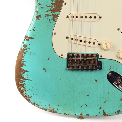 Fender Custom Shop Dual Mag II Stratocaster Super Heavy Relic Aged Seafoam Green