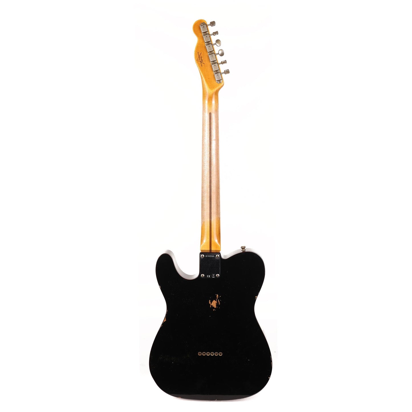 Fender Custom Shop 1960 Custom Telecaster Relic Shell Black with Tortoise Binding 2023