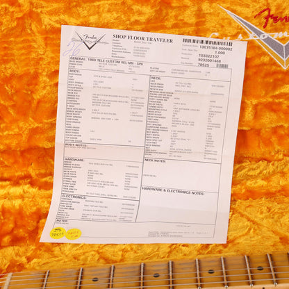 Fender Custom Shop 1960 Custom Telecaster Relic Shell Pink with Tortoise Binding 2023