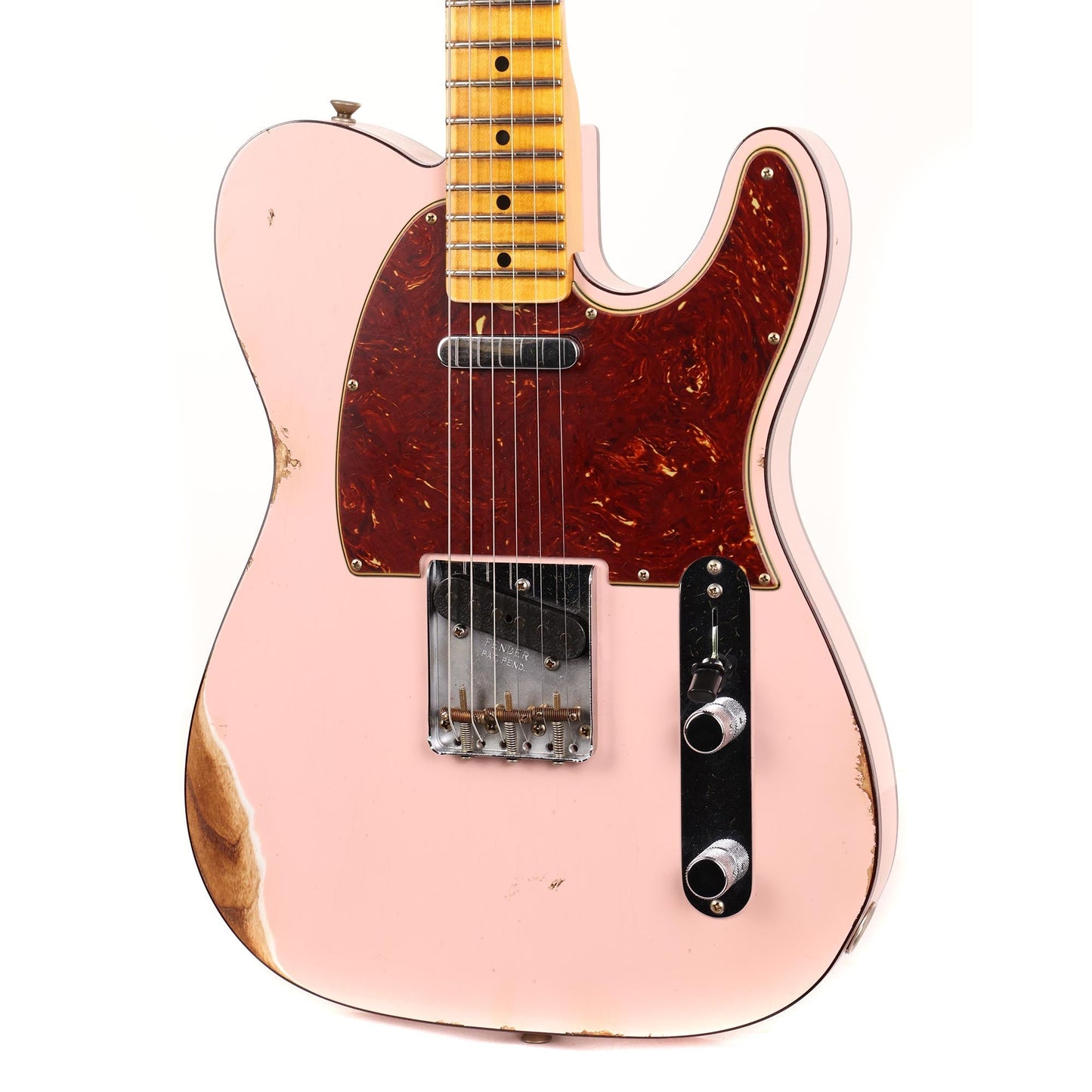 Fender Custom Shop 1960 Custom Telecaster Relic Shell Pink with Tortoise Binding 2023