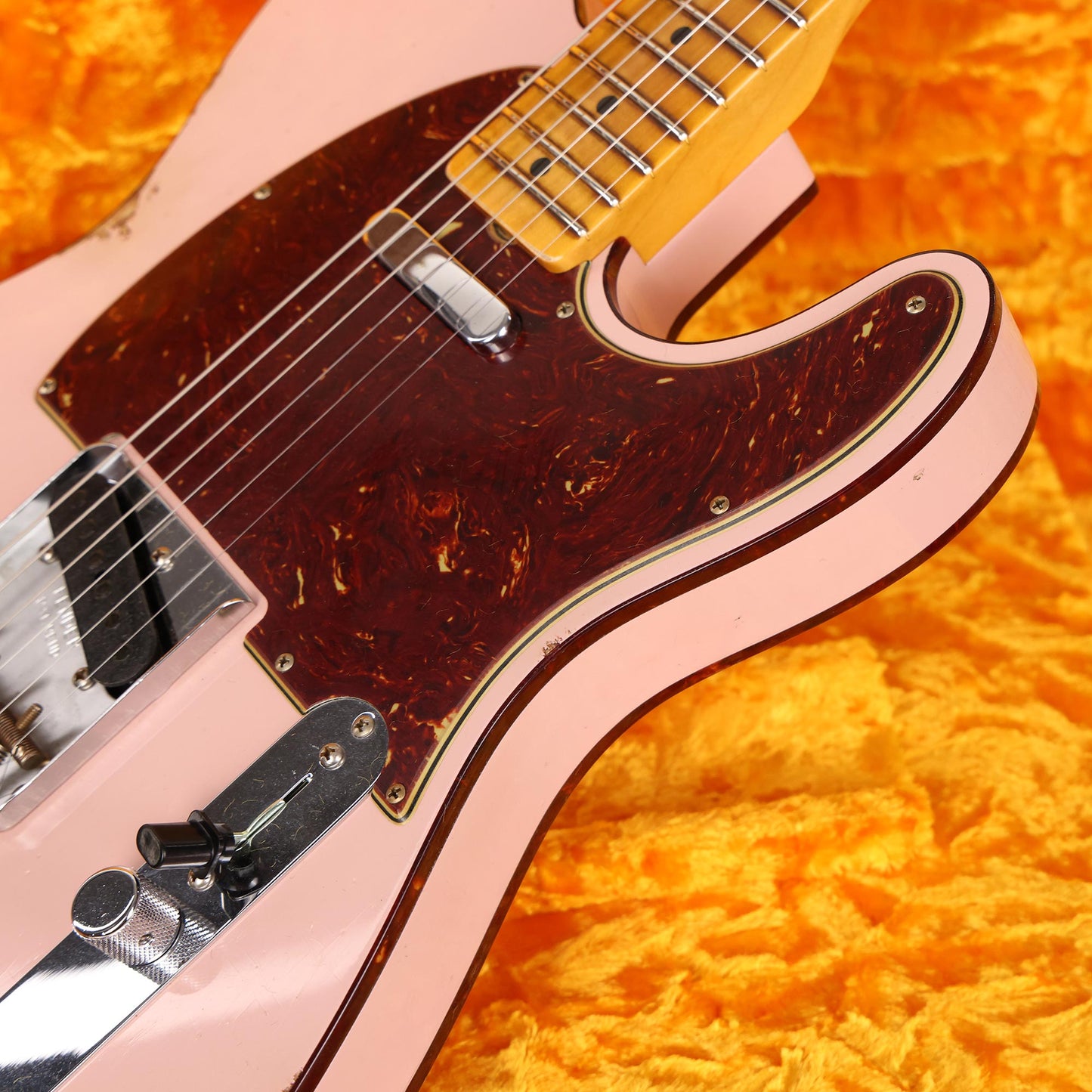 Fender Custom Shop 1960 Custom Telecaster Relic Shell Pink with Tortoise Binding 2023