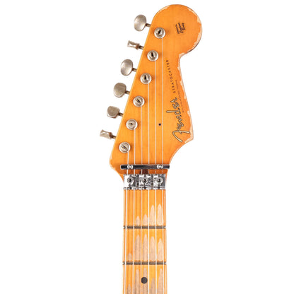 Fender Custom Shop 1957 Stratocaster Masterbuilt Andy Hicks Music Zoo Hacksaw Relic Super Faded Aged Black