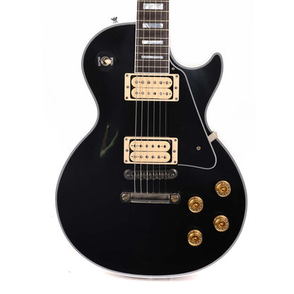 Gibson Custom Shop Les Paul Custom Made 2 Measure Ebony with Double Classic White Pickups